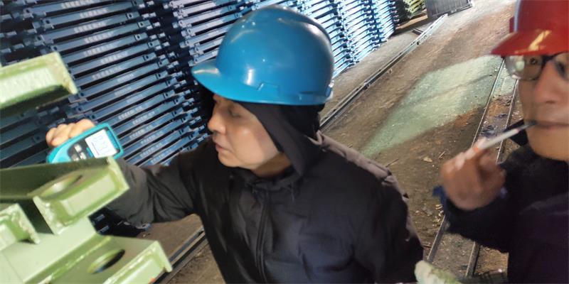 公司魏總工程師對工作現場進行檢查